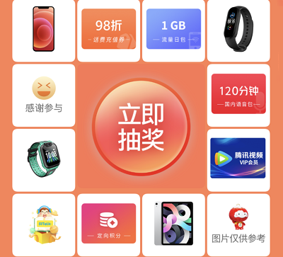 做任务抽奖流量包/腾讯视频会员/iPhone12等