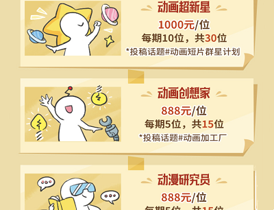 用户投稿作品领2000-8000元现金